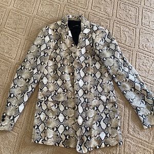 Zara snakeskin blazer